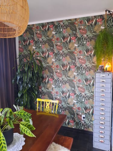 Customer photo review of Reverie Wonderland Wallpaper - Sage