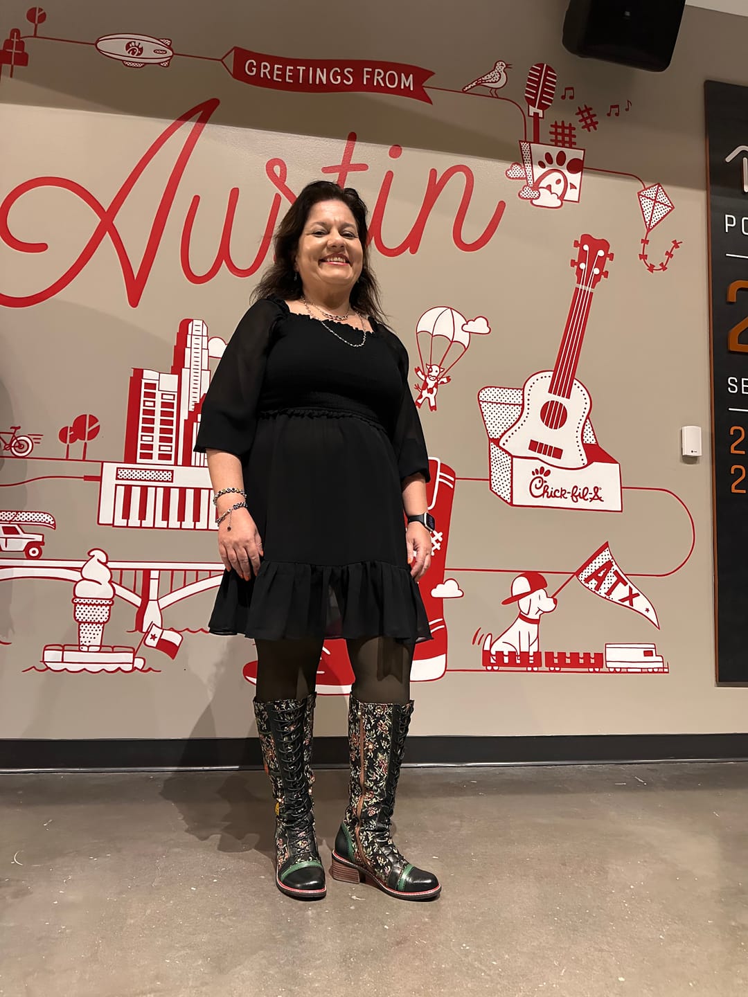 Customer photo review of Vintage Handmade Stunning Floral Boots