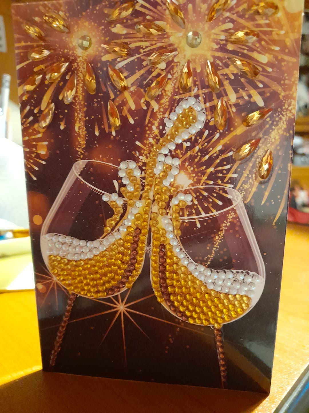 Customer photo review of "Champagne Celebration" Crystal Art Card 10x15cm