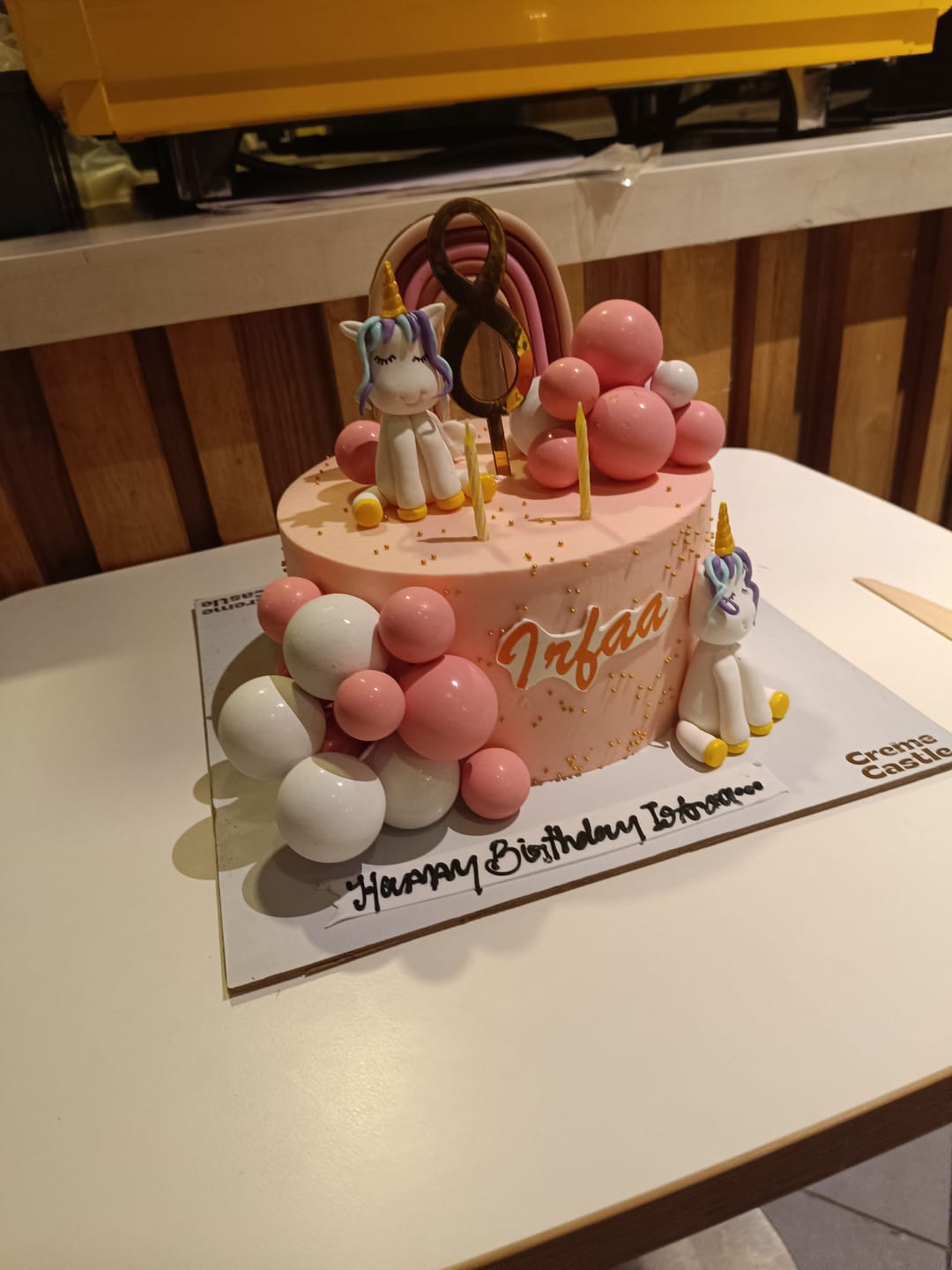 Customer photo review of Pinkish Pony Cake
