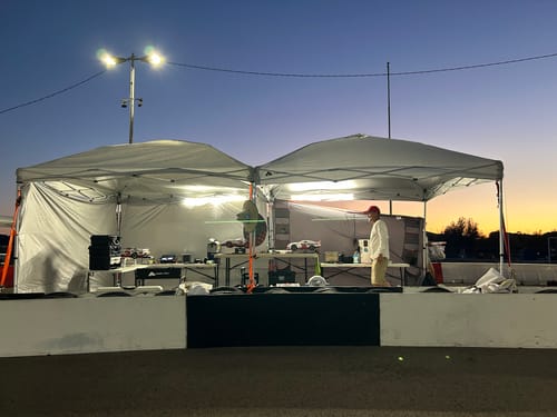 Customer photo review of Double Racing Canopy Pit Light Set - 20,000 Lumens