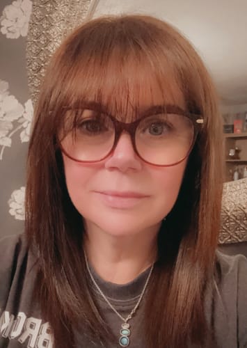 Customer photo review of at-home keratin treatment kit