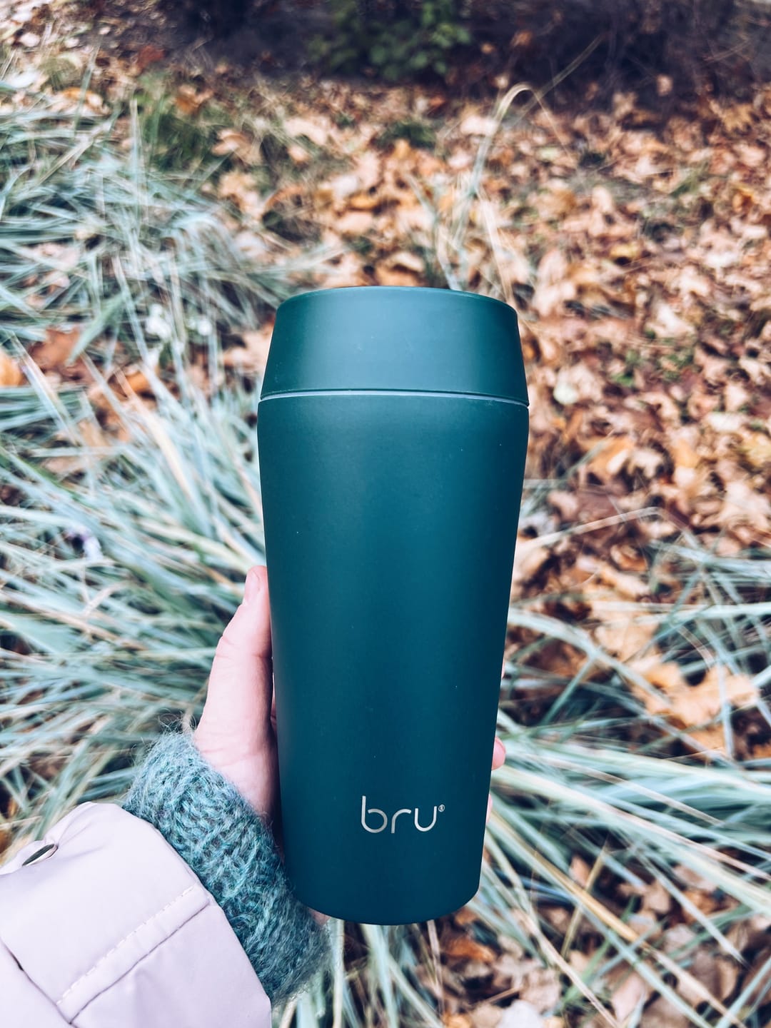 Customer photo review of bru Ceramic Travel Mug