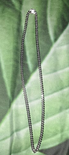 Customer photo review of 6mm Italian Sterling Silver Miami Cuban Chain