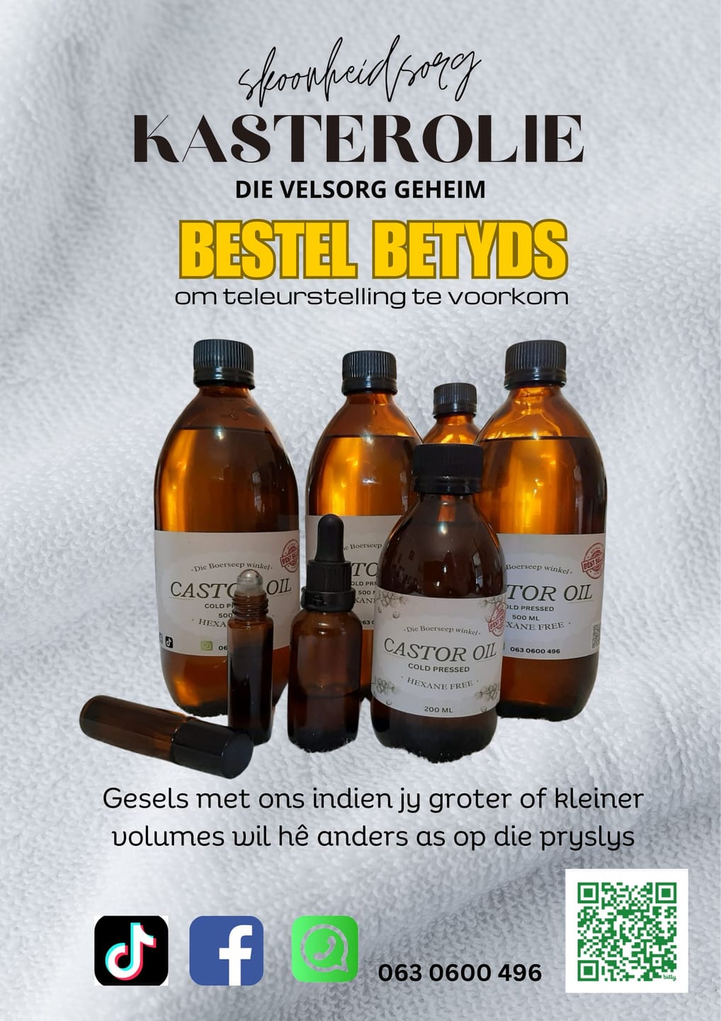 Customer photo review of Pure Castor Oil (Hexane-Free) - Cold-Pressed