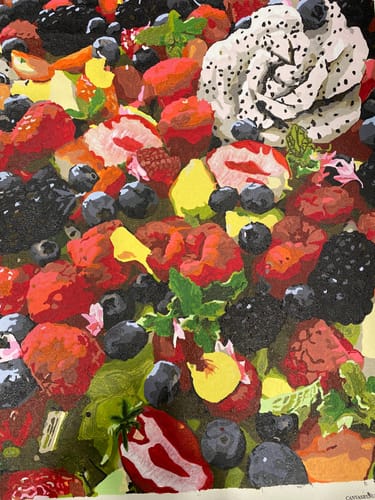 Customer photo review of Custom Paint by Numbers Kit for Personalized Artwork