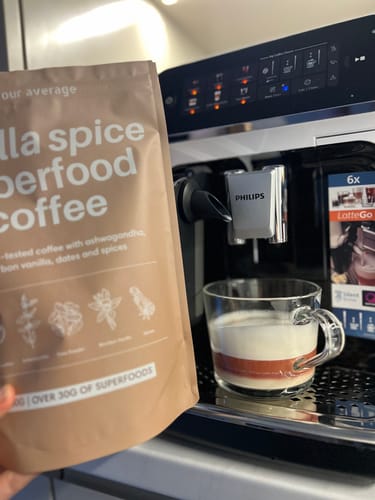 Customer photo review of Vanilla Spice Superfood Coffee