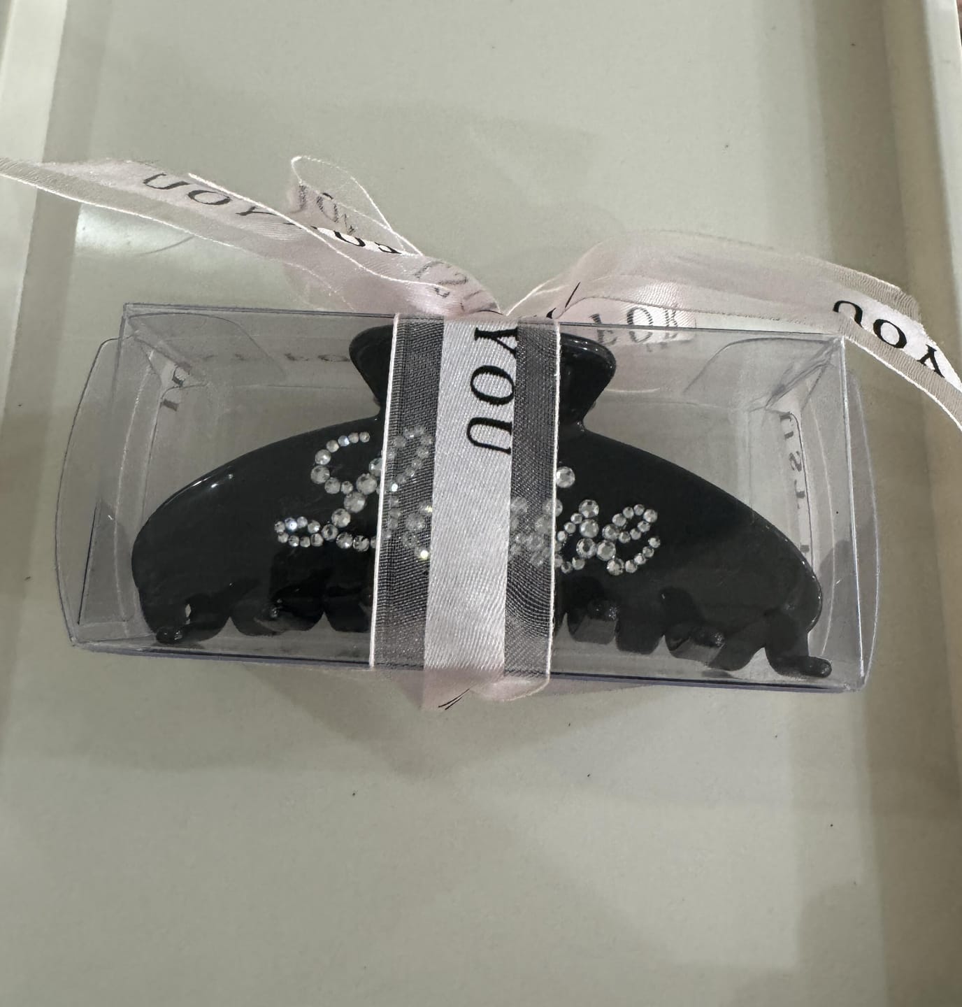 Customer photo review of The Customized Name Hair Claw