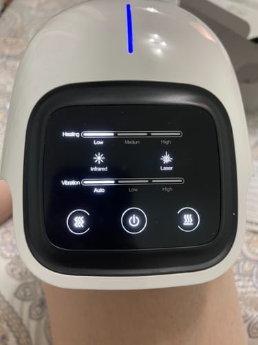 Customer photo review of Infrared Heated Knee Massager PRO