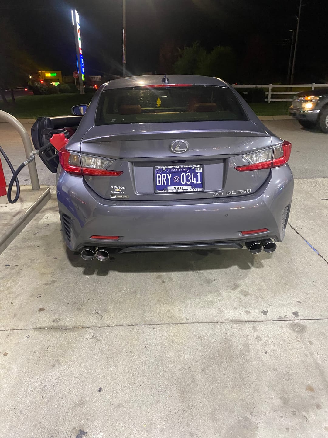 Customer photo review of 2015-Up Lexus RC200t 300 350 Muffler Delete Axle Back Quad Tips Exhaust