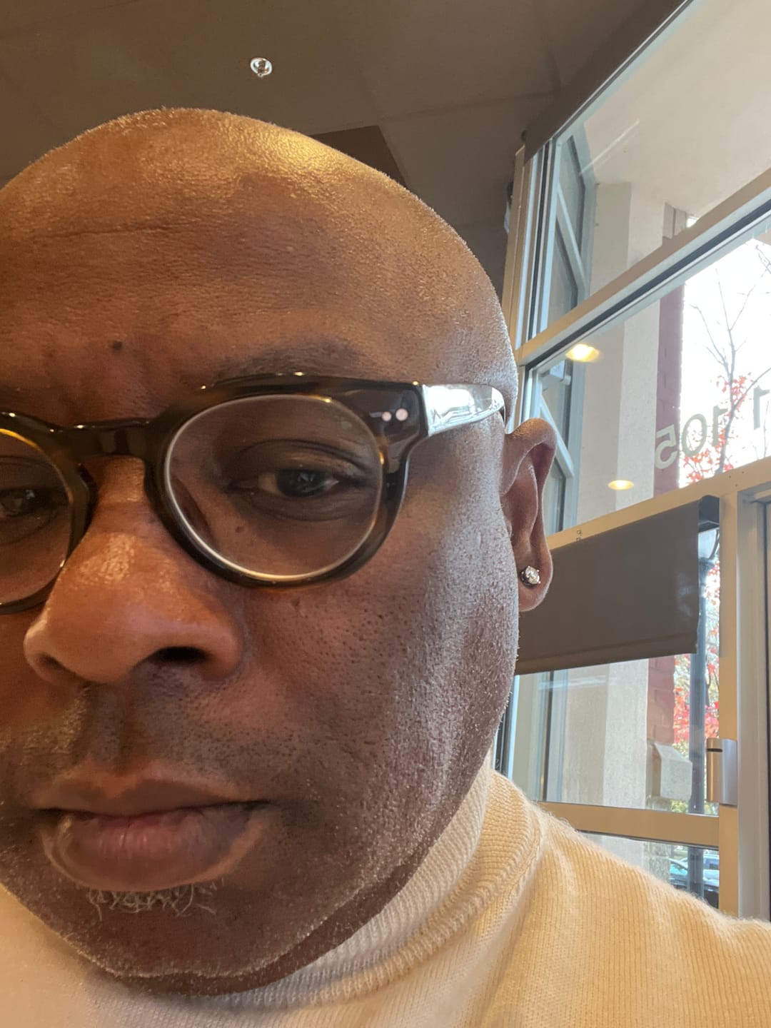Customer photo review of 6MM Moissanite Earrings