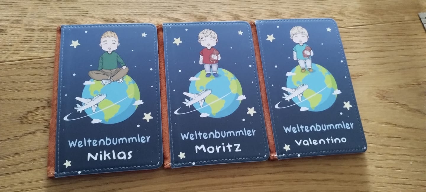 Customer photo review of Weltenbummler - Kinder-Reisepasshülle