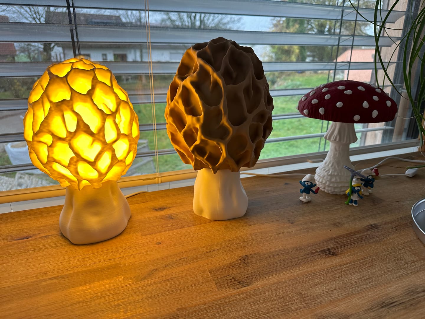 Customer photo review of Pilz Lampenschirm: Morchel Pilz