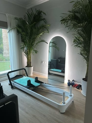 Customer photo review of Sylvia Backlit Frameless Arch Mirror (4 Sizes)
