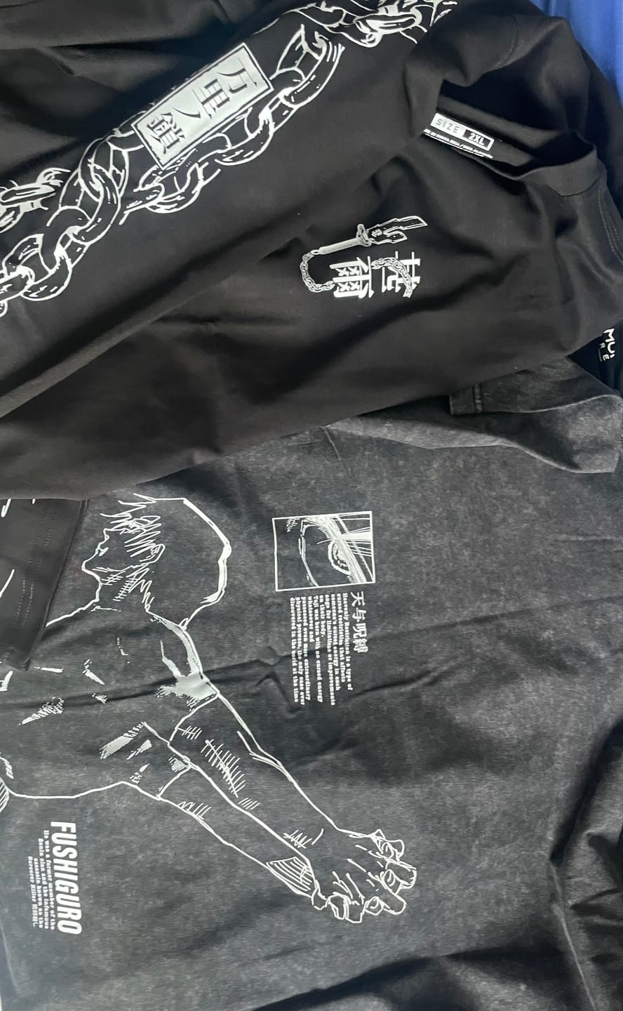 Customer photo review of Camisa Toji Heavenly Restriction - Jujutsu Kaisen