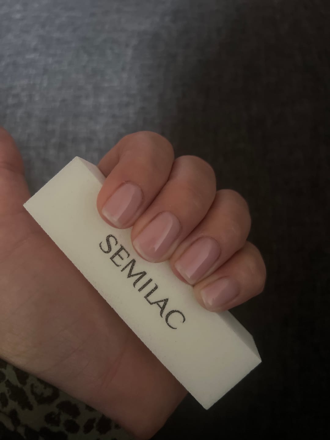 Customer photo review of Semilac One Step Gel Polish Bottle 5ml 252 Milky Pink
