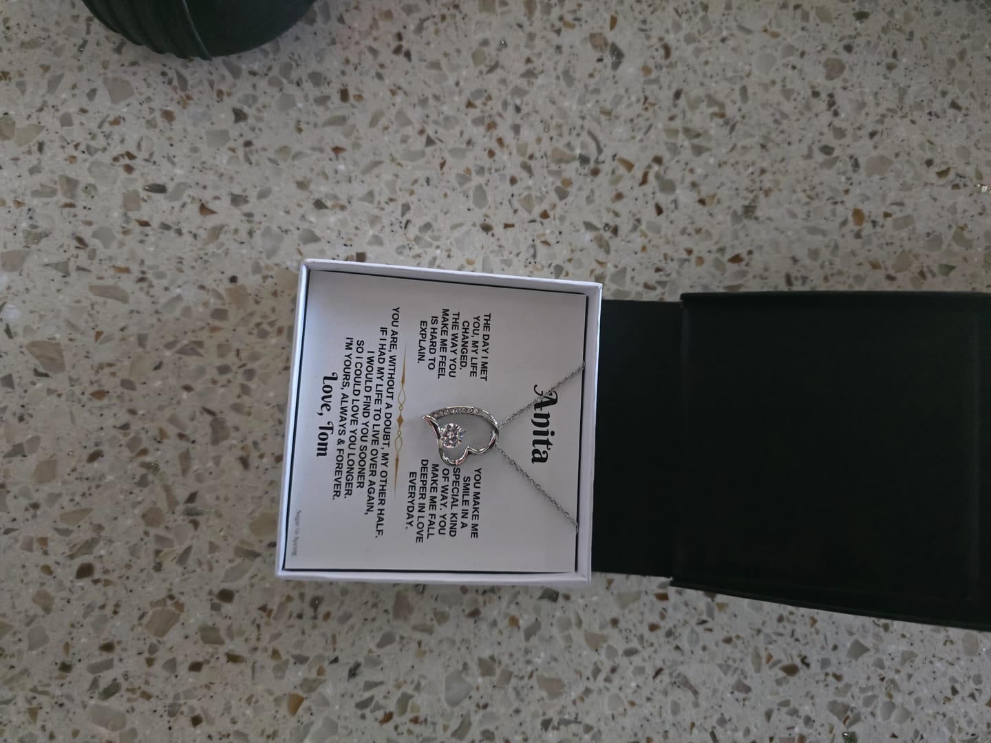 Customer photo review of Personalized - I'm Yours Always & Forever Gift Set - SS354