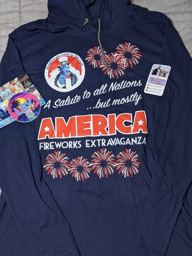 Customer photo review of Sam Eagle Salute To All Nations Hoodie Tee (Limited Edition)