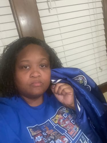 Customer photo review of Culture Embroidered Bomber Jacket