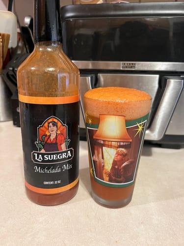 Customer photo review of La Suegra Michelada Mix