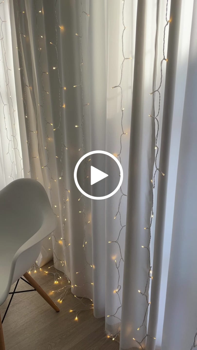 Customer video review of Curtain Fairy Lights