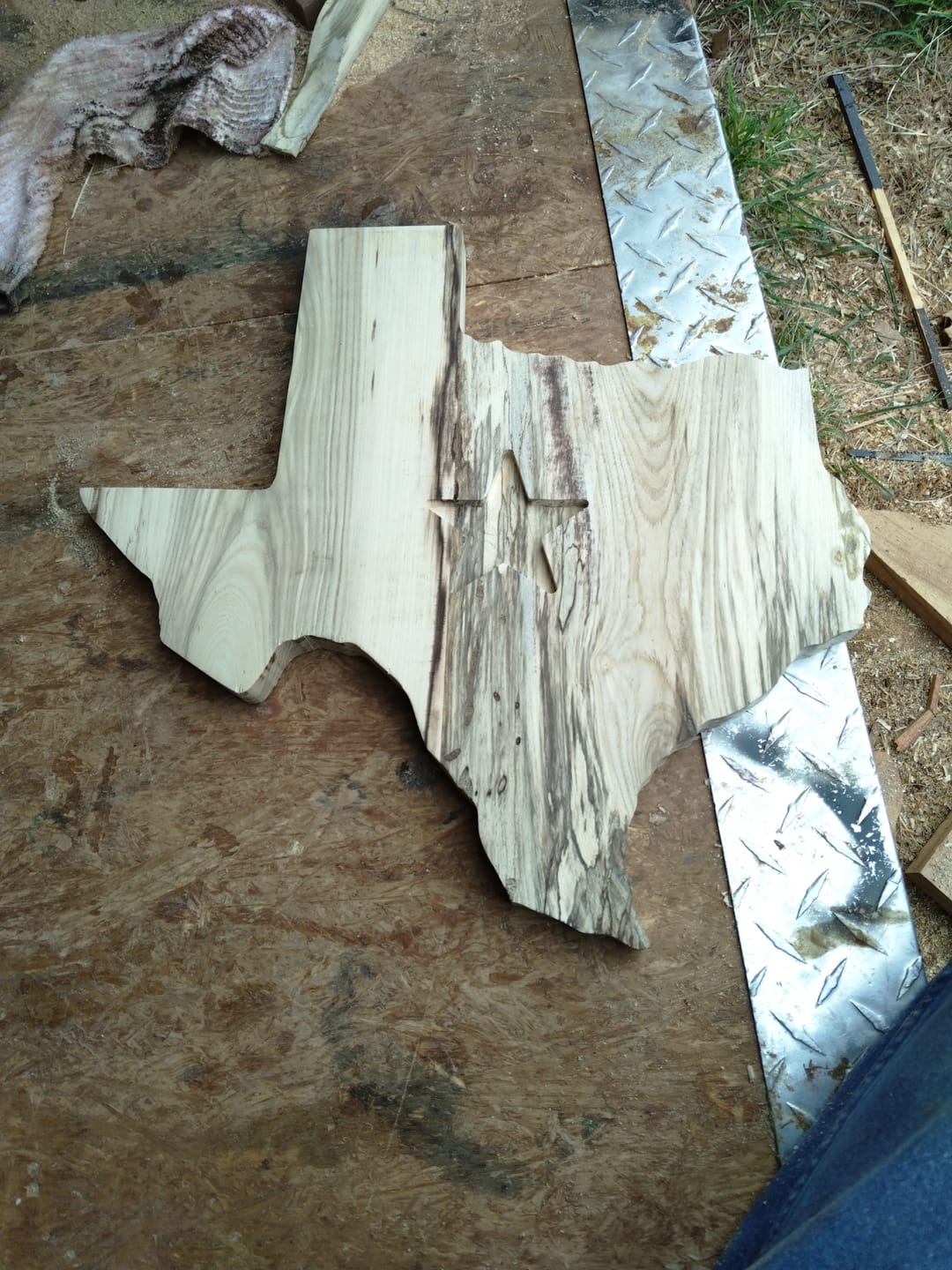 Customer photo review of Award / Taxidermy Mount Plaque Style 4 (Euro Deer) - Acrylic Router Template