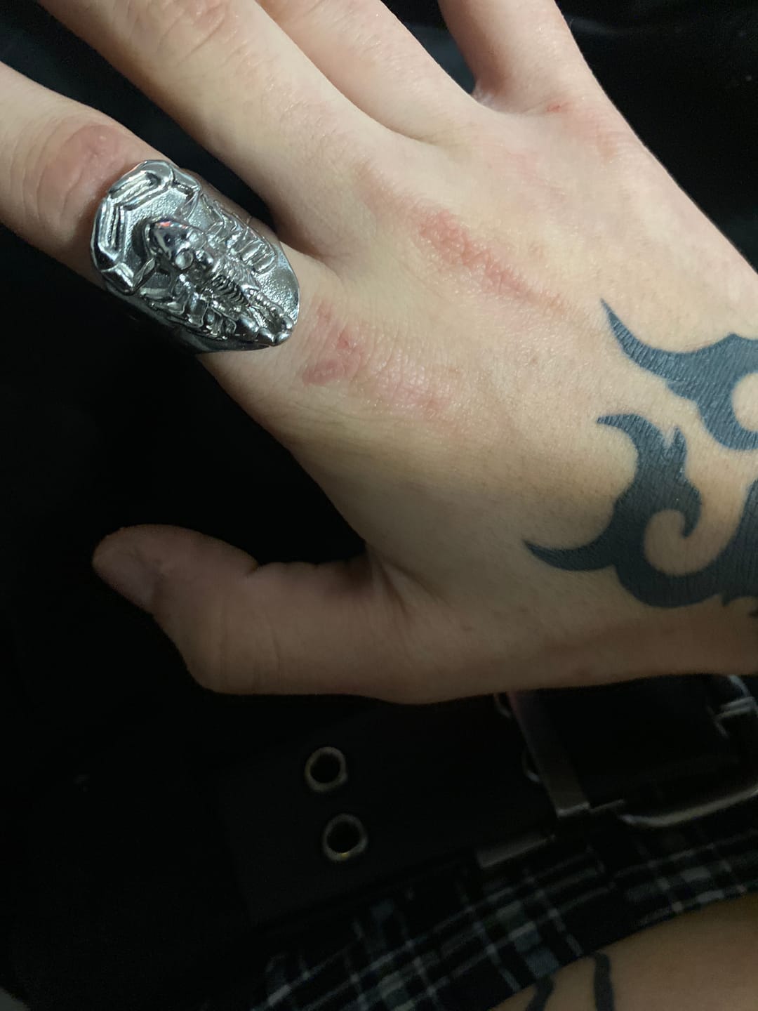 Customer photo review of RISING SCORPIO RING