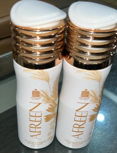 Customer photo review of Afreen Alcohol Free Premium Deodorant Body Spray 200 ML pack of 2 Body spray