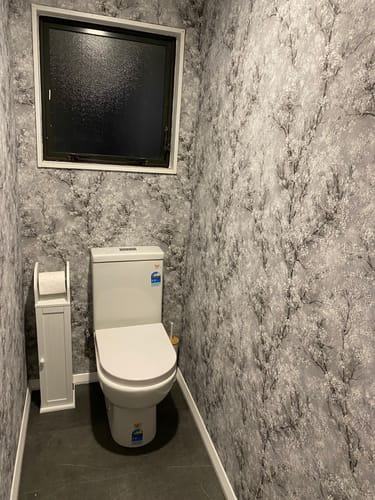 Customer photo review of Cherry Blossoms Spring Wallpaper - Moody Grey