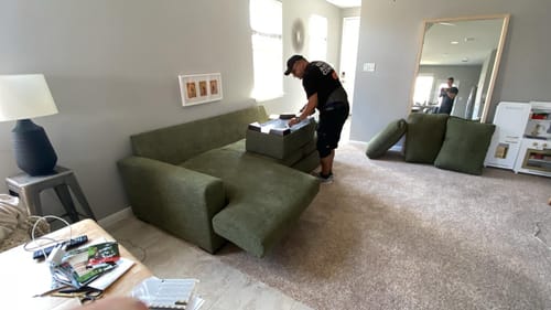 Customer photo review of Mas Mesa Deep Reversible Sofa Chaise