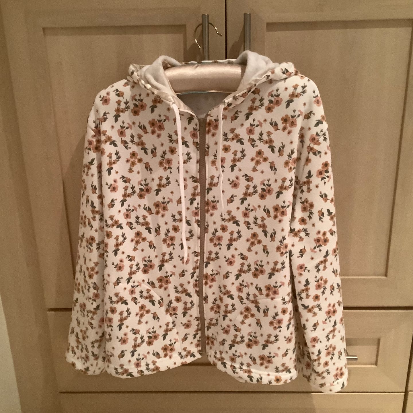 Customer photo review of Simple Floral Sweatshirt Fabric