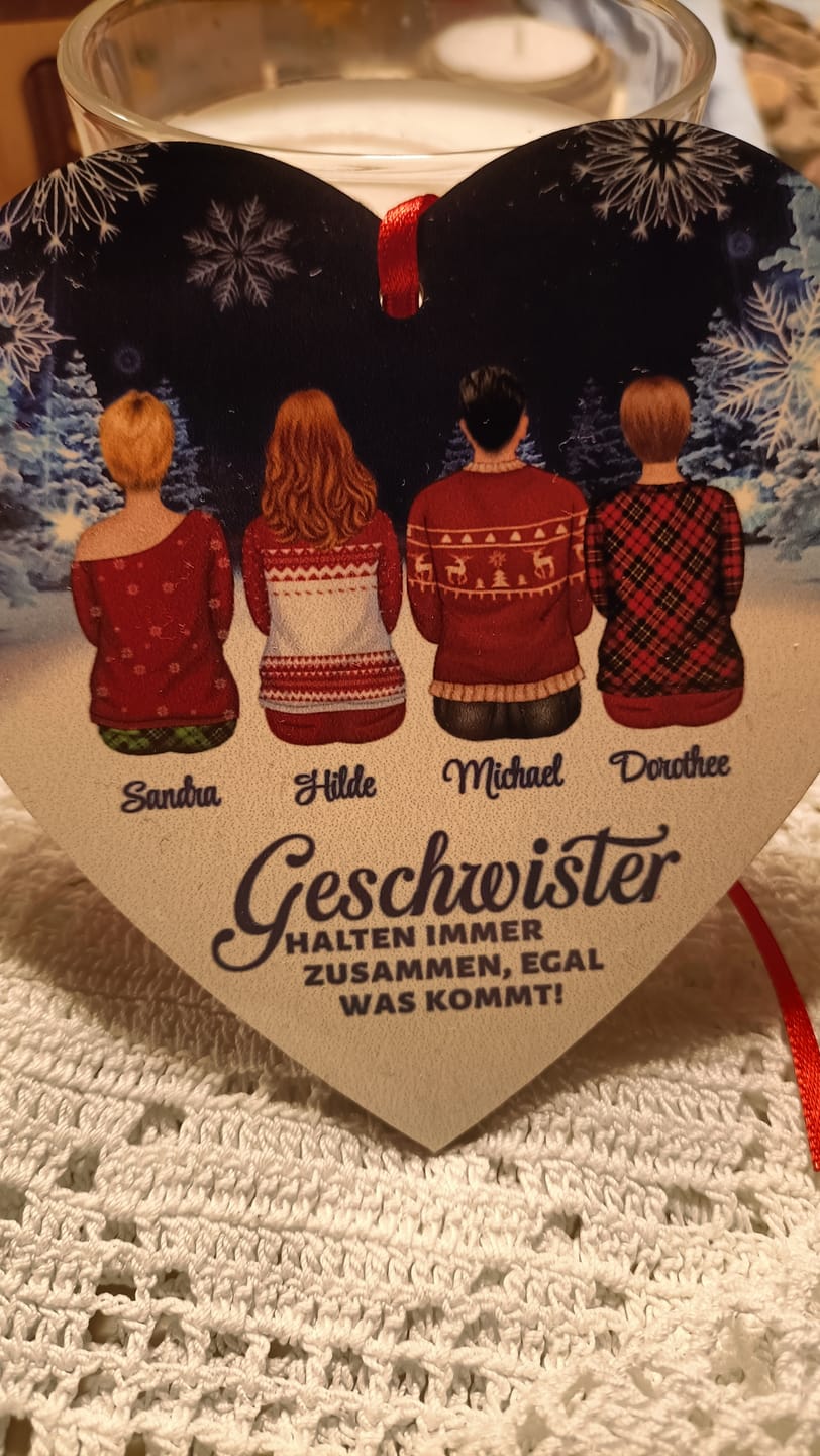 Customer photo review of Weihnachten mit der Familie - Familien-Baumschmuck