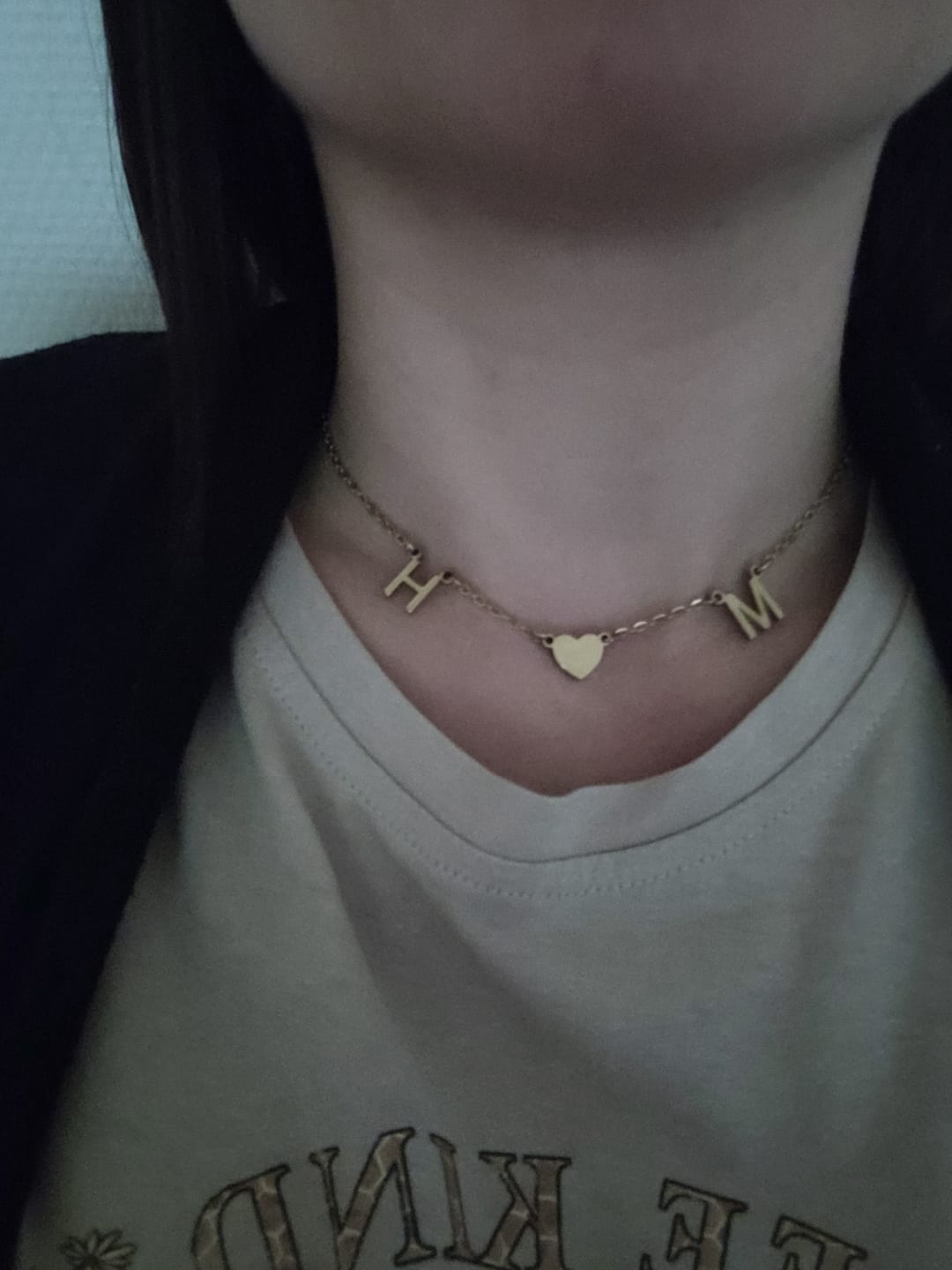 Customer photo review of Collier Initiales Amour