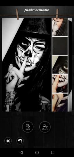 Customer photo review of Leinwandbild Tattoo La Catrina Hochformat