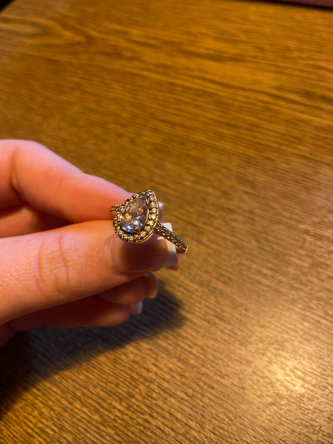 Customer photo review of Drop Ring | 18K vergoldet