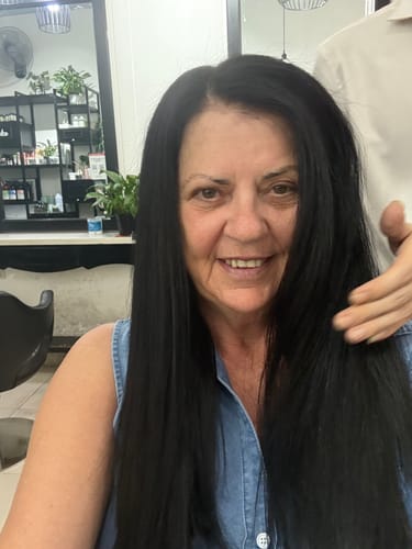 Customer photo review of Rosemary & Castor Oil for Hair Growth