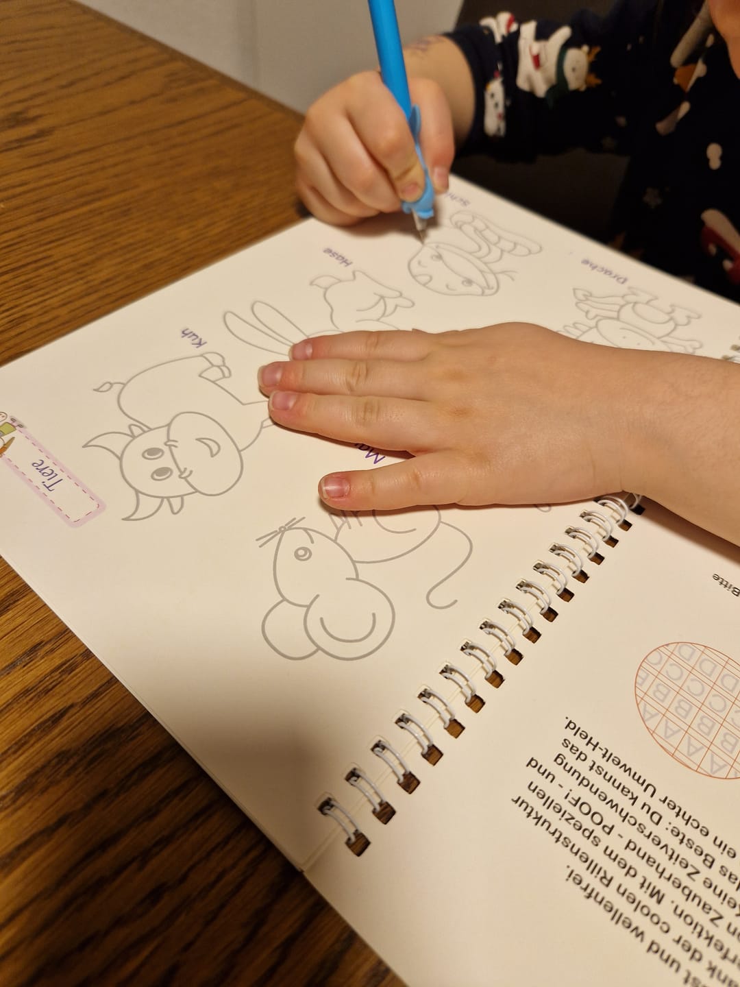 Customer photo review of Filapen® 5 Magische Übungshefte für Kinder - Wiederverwendbar - Inkl. Stift und Minen