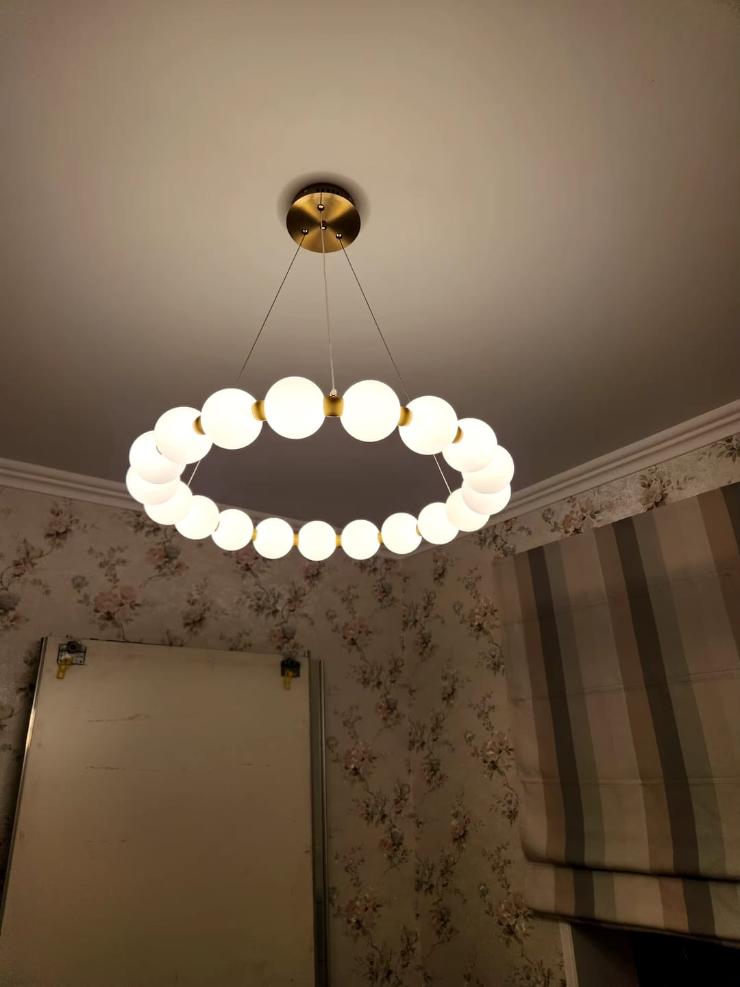 Customer photo review of WOMO Pearl Necklace Round Chandelier-WM2344