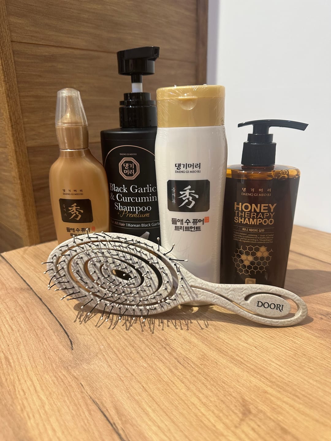 Customer photo review of Kератинова маска балсам против косопад за еластична и лъскава коса Doori Златен еликсир
