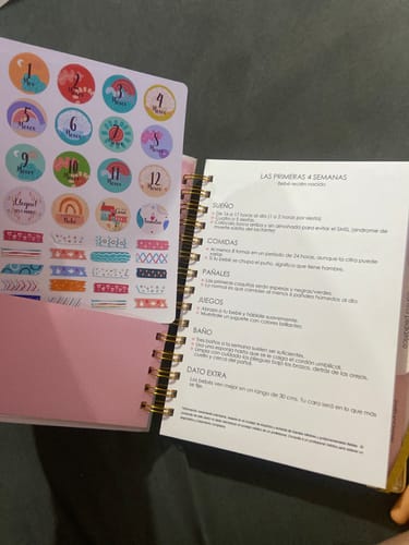 Reseña con foto de un cliente sobre Diario Único Mi Bebé