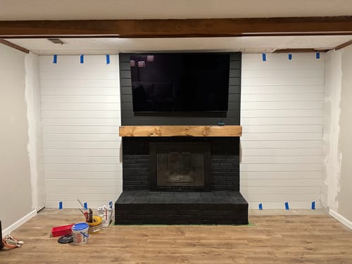 Customer photo review of Distressed Mantels