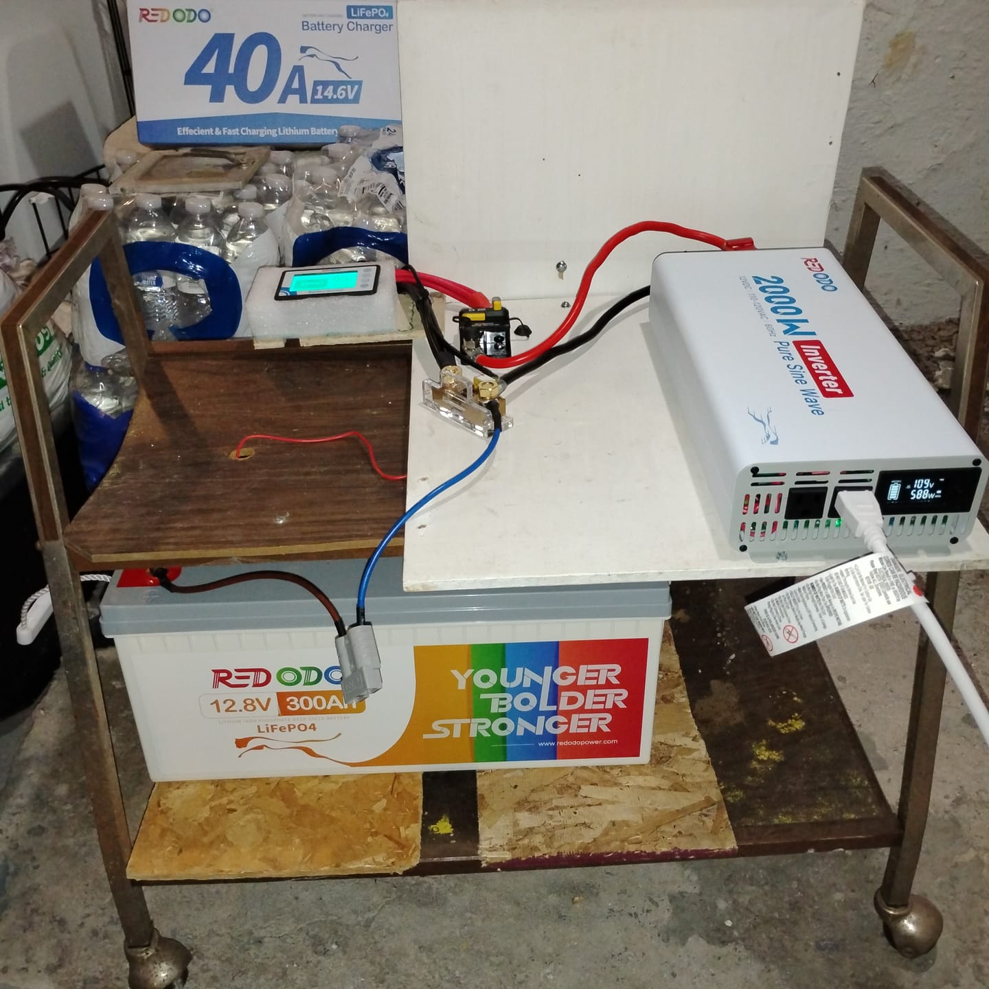 Customer photo review of 🔥【$539 Only for 48 Hours】Redodo 12V 300Ah Lithium LiFePO4 Battery: Large Capacity, Compact Design