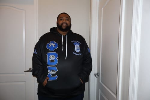 Customer photo review of Phi Beta Sigma Sublimation Hoodie