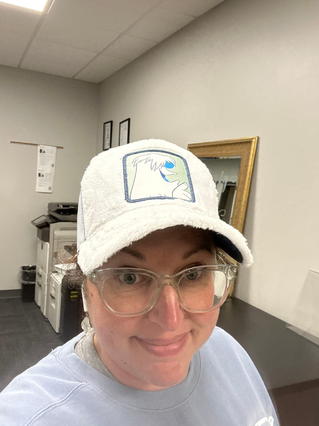 Customer photo review of OVERLORD X Looney Tunes: Abominable Snowman Hugo Trucker Cap