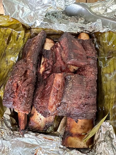 Reseña con foto de un cliente sobre Prime Rib