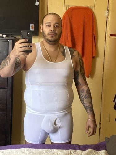 Customer photo review of Men's Tummy Control Total Body Shaping Tank Top | Buy 1 Get 1 FREE