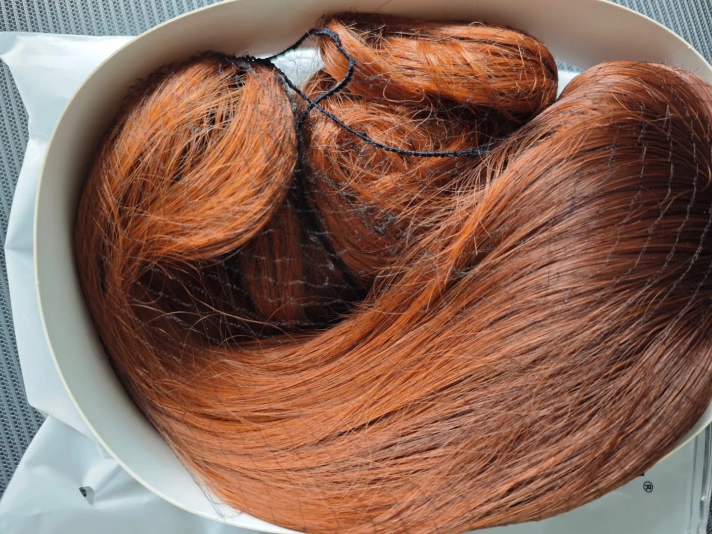 Customer photo review of Synthetic Wig Long Loose Wave With Bangs — Brown-Blonde Ombre | KIMLUD