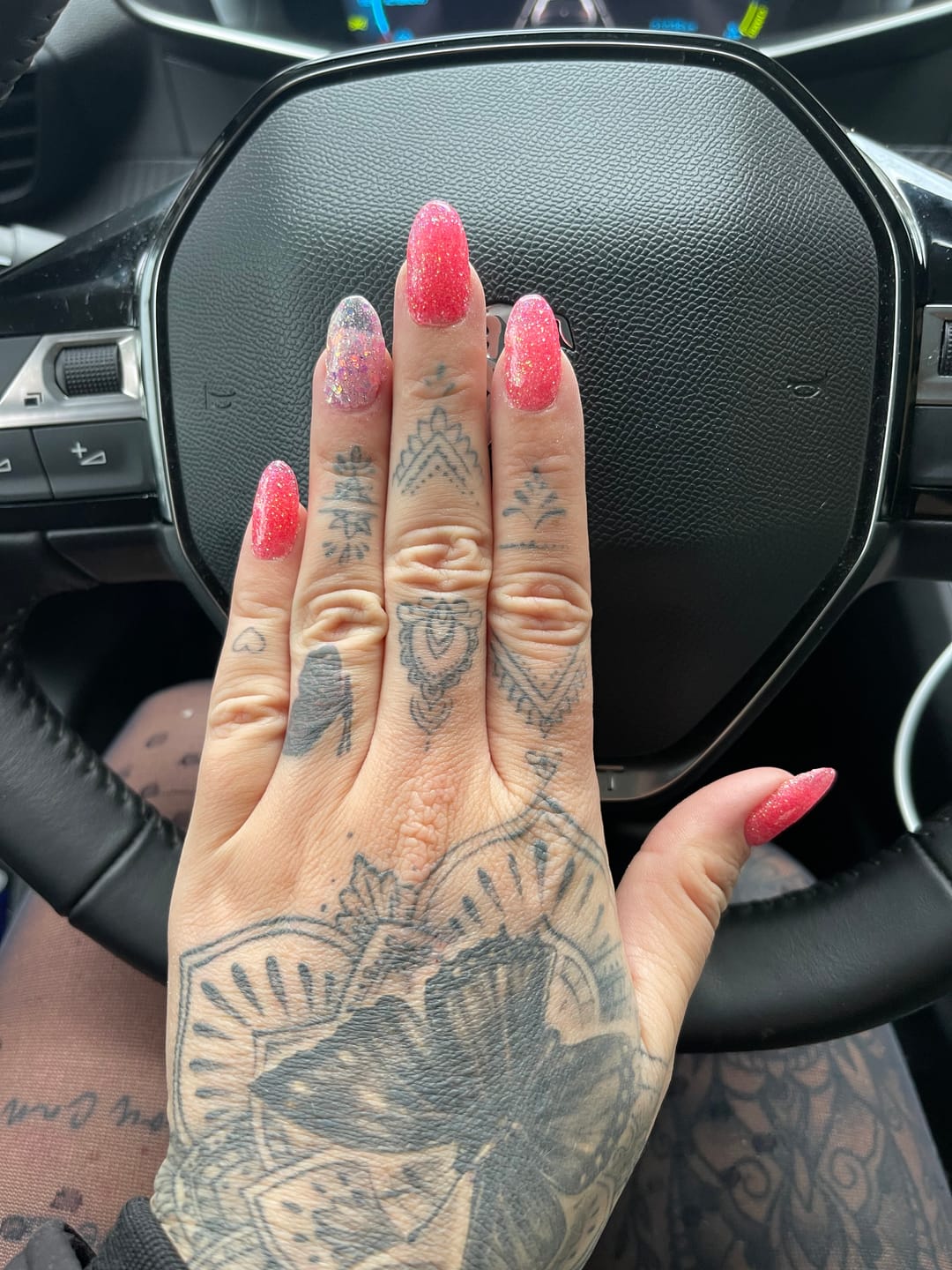 Customer photo review of Sweet Pink Bling Dipping Powder