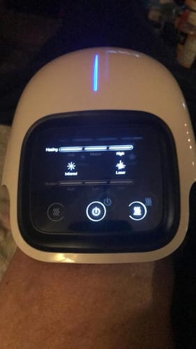 Customer photo review of Infrared Heated Knee Massager PRO