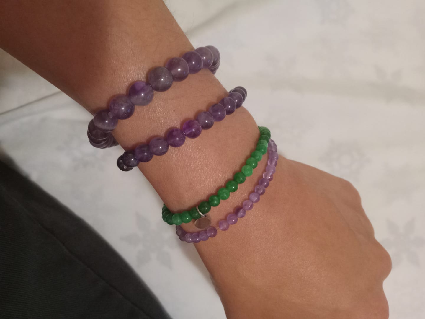 Customer photo review of Green Jade Bracelet Mini